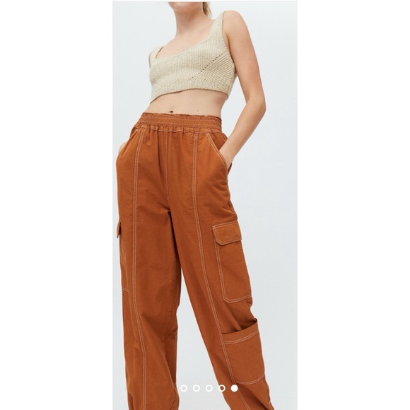 👯♀️Host Pick⚡️BDG Urban Outfitters Poplin Tie-Cuff Jogger Pants - Picture 3 of 12